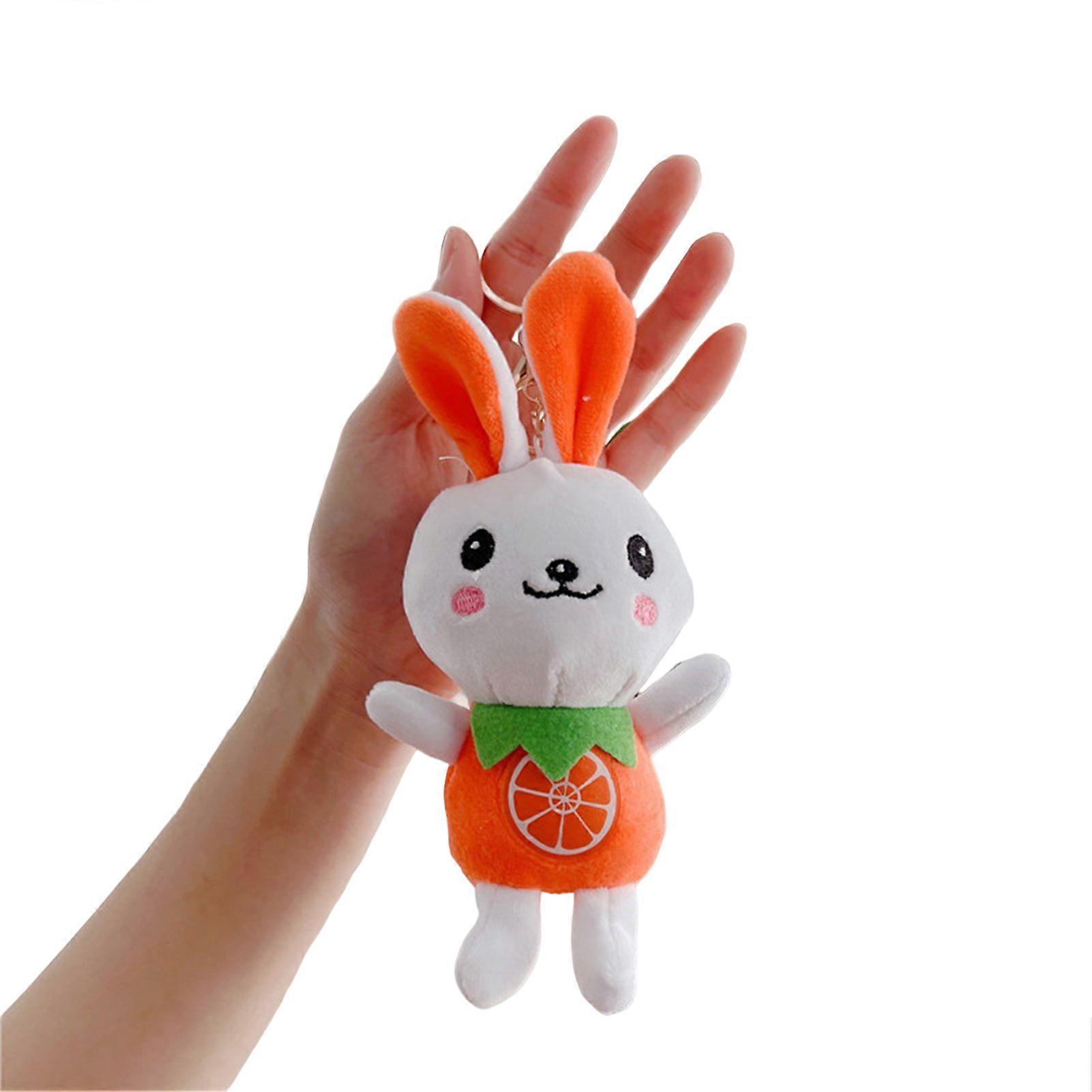 15CM Bunny Plush Keychain Pendant Resistant to Pulling Squeezing and Kneading Gift for Girl Women Lover Girlfriend