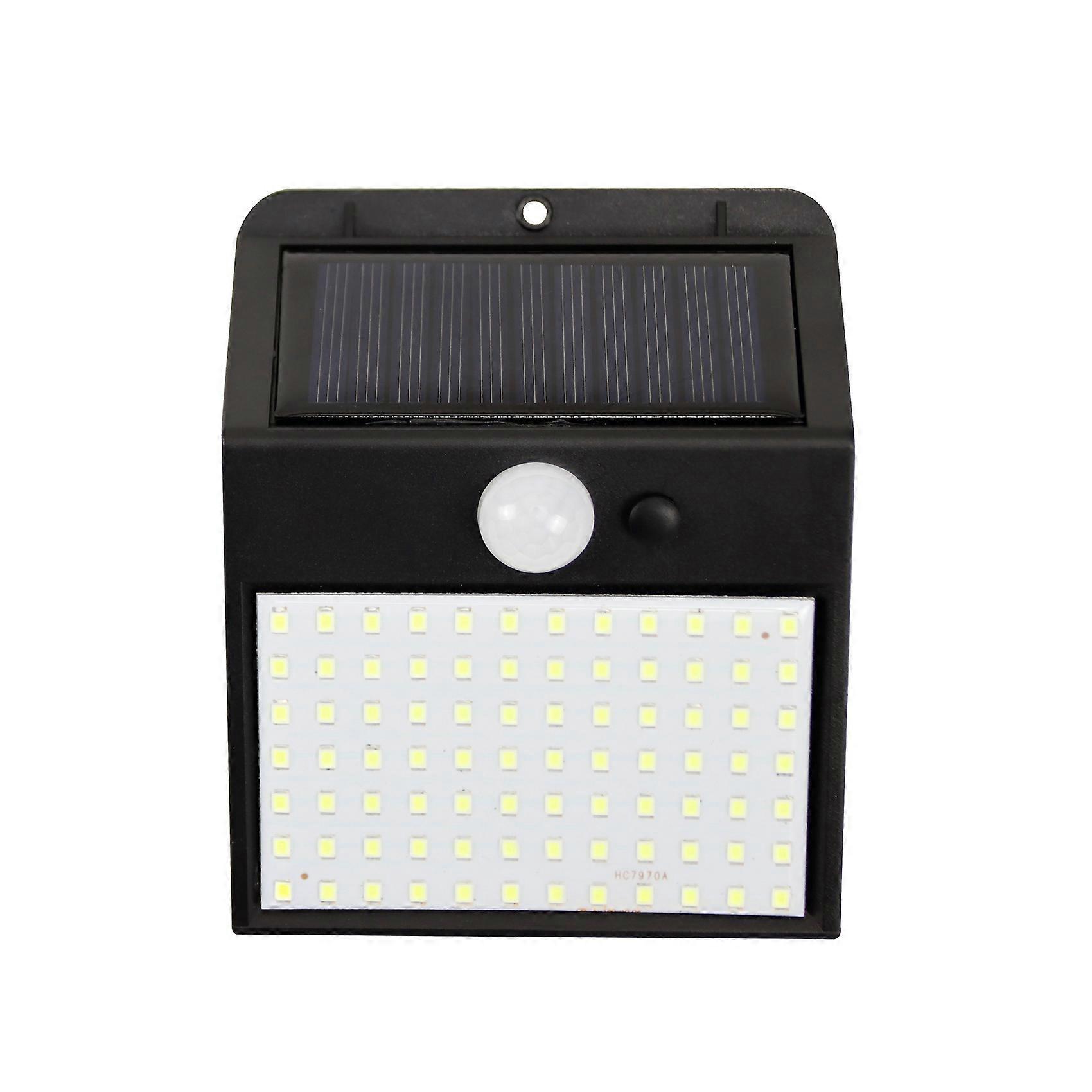3 Sided 170LED PIR Motion Sensor Sunlight Control Solar Energy Street Lamp Home Garden Solar Power