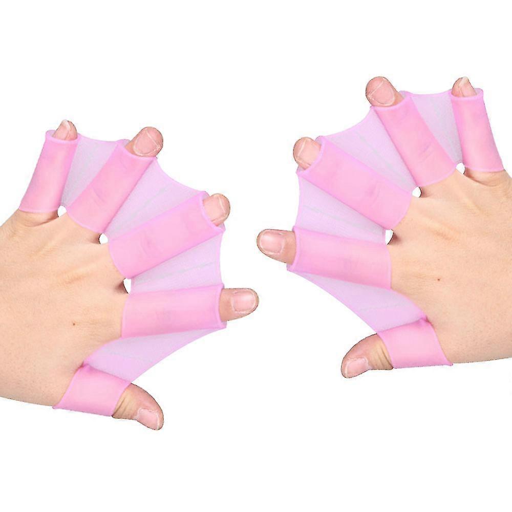 1 Pair Silicone Swimming Hand Webbed Silicone Swim Gear Fins Hand Webbed Flippers For Snorkeling Surfing Fitness