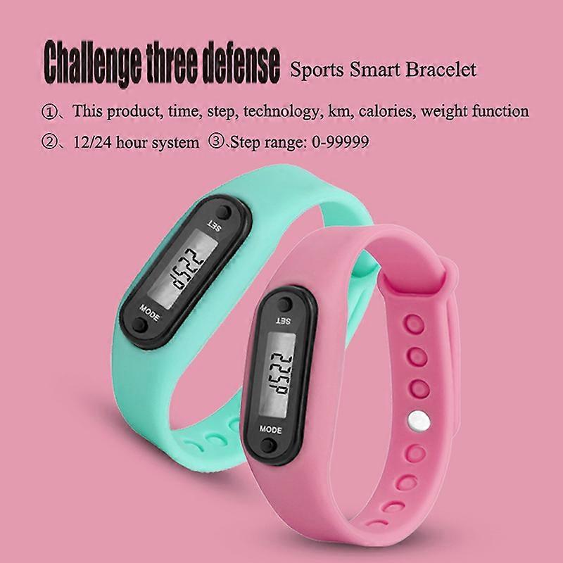 Step Count Activity Tracker Fitness Sport Watch Wrist Pedometer LCD ...