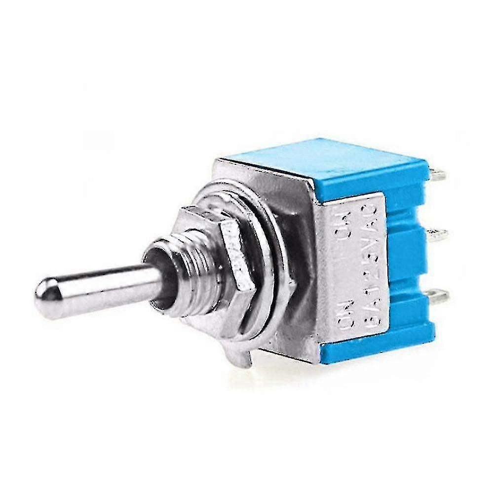 10pcs Mts-202 Toggle Switch 6a 125vac 6mm Mini Switch Waterproof Cap