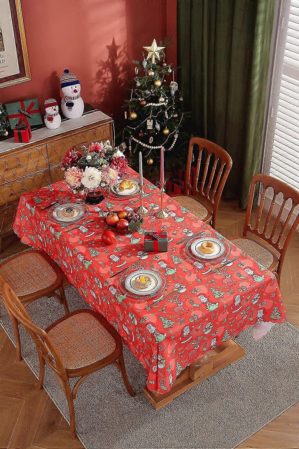 Christmas Table Cloth,59*87 Inch