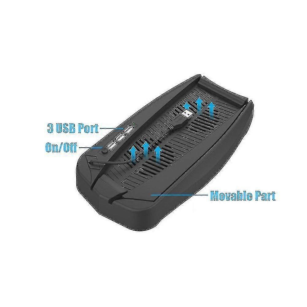 2020 New Ps5 Game Console Stand/base With 3 Usb Port + Cooling Fan For Playstation 5 De/uhd Version Dock Mount