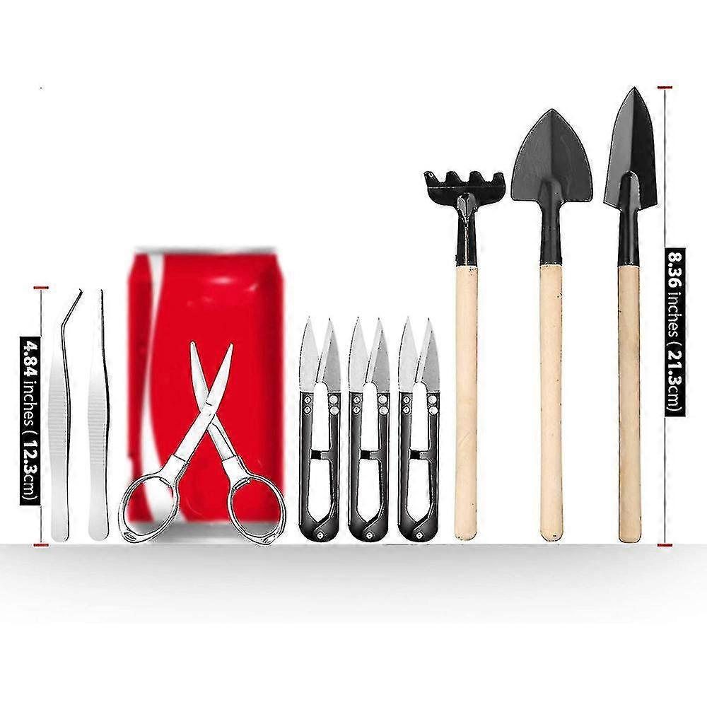 9 Pcs Bonsai Tools With Soil Moisture Meter, 3-in-1 Moisture