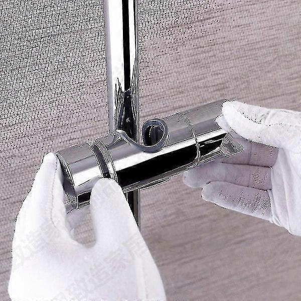 Replaceable Hand Shower Holder - Chrome ABS, 360-Degree Adjustable, Easy Installation, Universal Compatibility