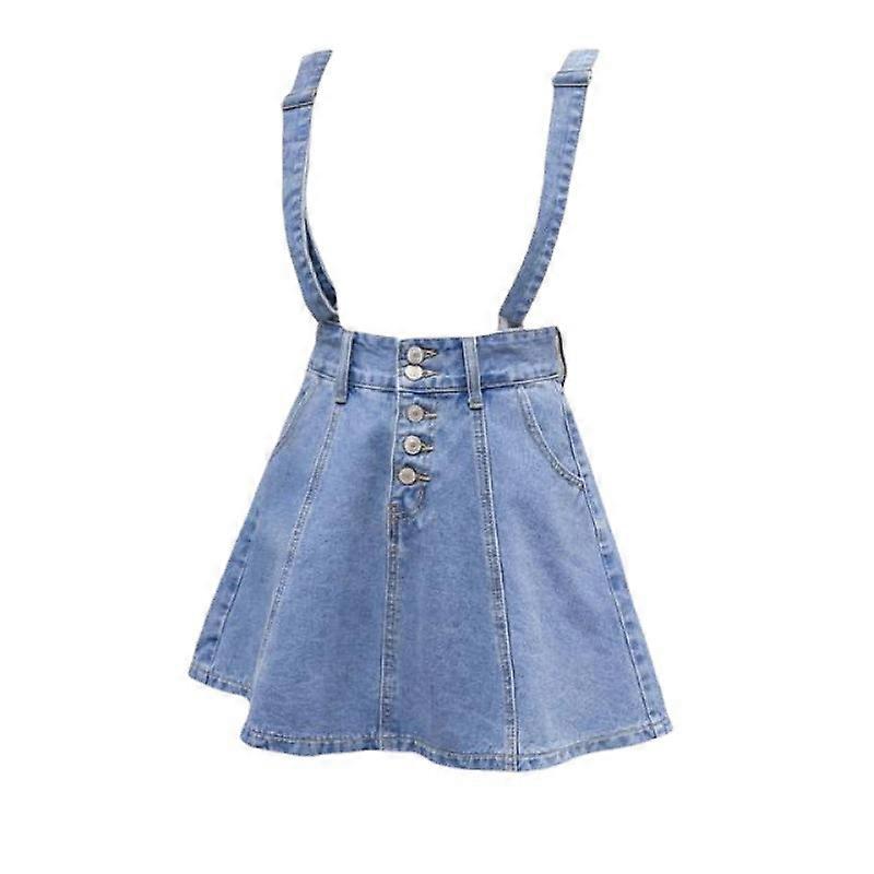 princess polly baby blue dress 1990s suspender dress, vintage 90s dress, skirt with | Black Label Vintage  - Tacoma, WA main image 1