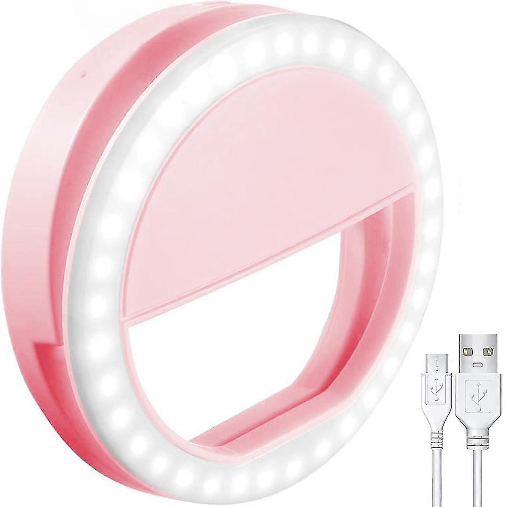 Selfie Ring Light, Rechargeable With 36 Led Lights, 3-level Adjustable