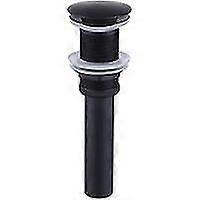 Sink Plug Without Overflow Bathroom Pop Up Universal Drain Plug Black Brass