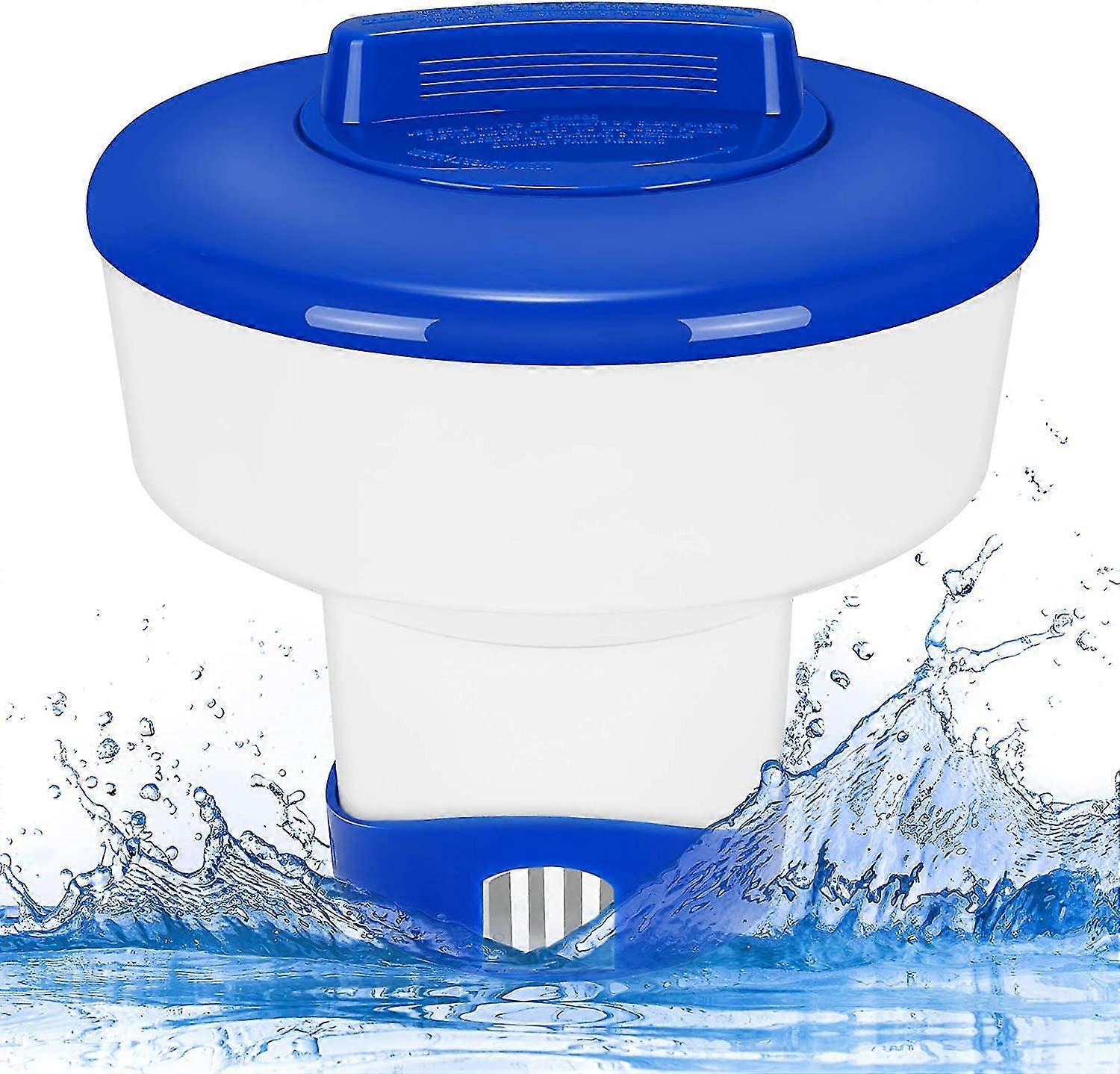 Floating Pool Dispenser, 7 Inch Chlorine Diffuser Large Adjustable Chemical Chlorine Doser
