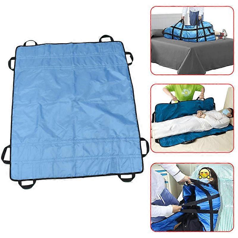 Positioning Bed Pad with 8 Reinforced Soft Handles, 48" x 40" 500 LBS Load-Bearing Multipurpose Transfer Pad