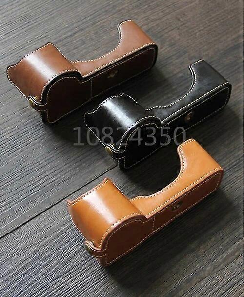 Fodral För Sony A7III -A7R3 A9 Läder Halv Kamera Väska Cover Protector Suit