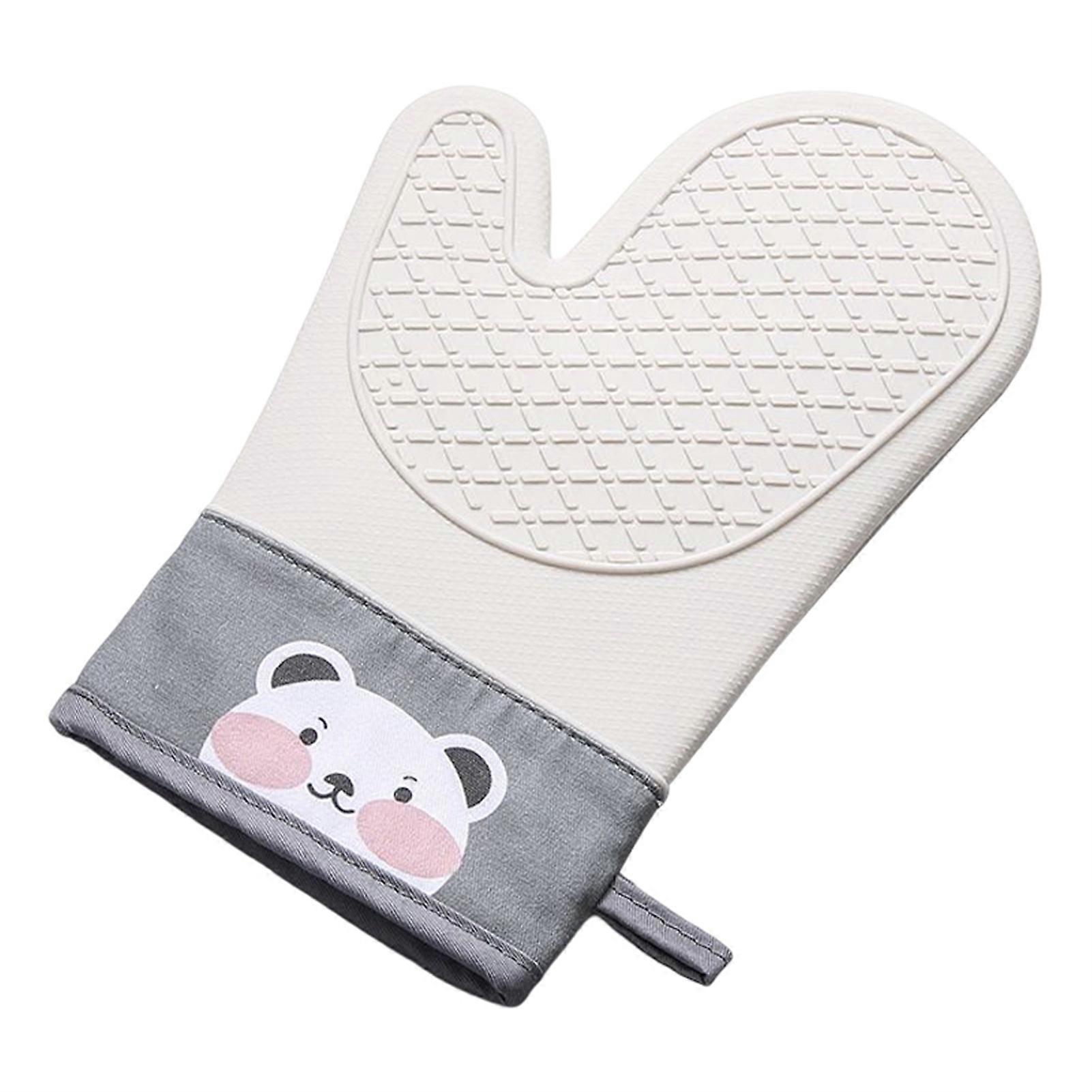 1Pc Insulation Gloves Suspension Heat Resistant Anti-scald Oven Baking Hot Pot Mitts for Bakery KAESI