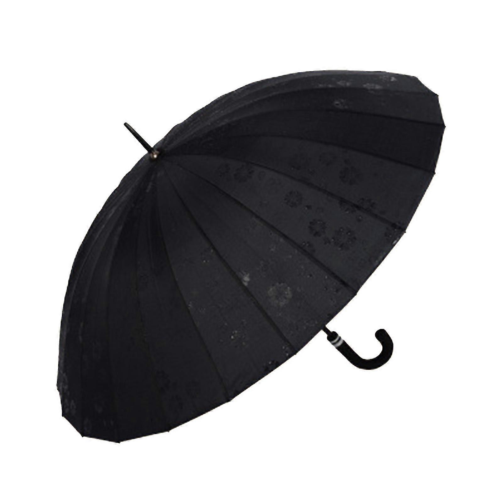 Ultra Large Long Handle Umbrellas Portable 24 Ribs Dual-use Umbrellas Strong Windproof Umbrellas