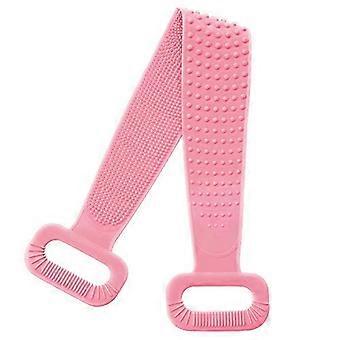 Cepillo de ducha de silicona, exfoliante y alargador de silicona para la espalda del cuerpo, fácil de limpiar