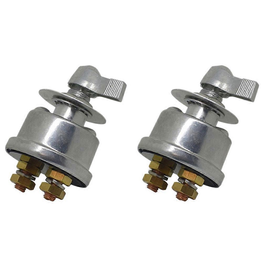 2X 12-24 V Master Battery Disconnect Switch, Battery Power Cut Isolator Killer for Car, Vehicle, RV