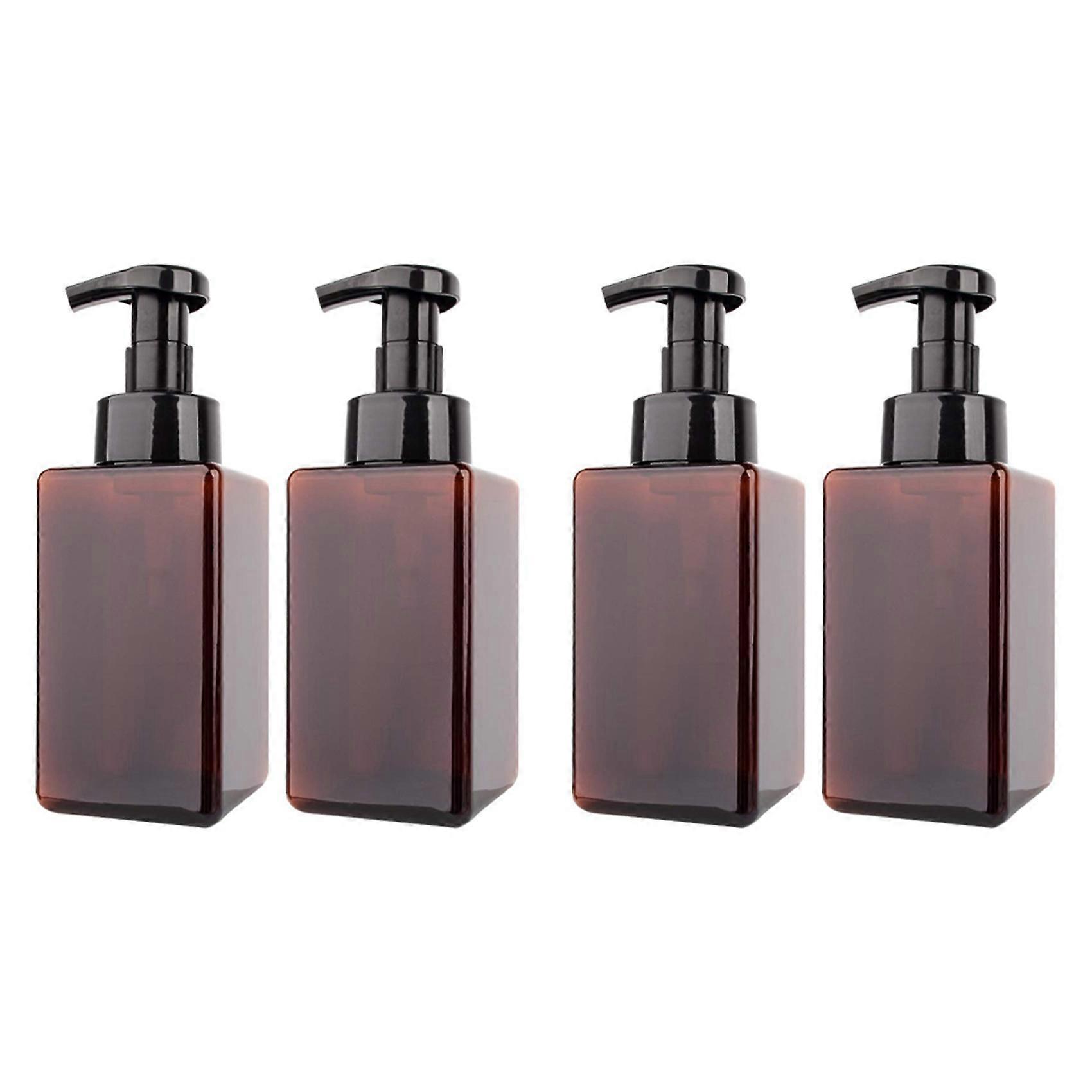 4 Pack Foaming Soap Dispenser 15Oz Refillable Foam Liquid Hand Soap Empty Plastic Pump Bottle Conta