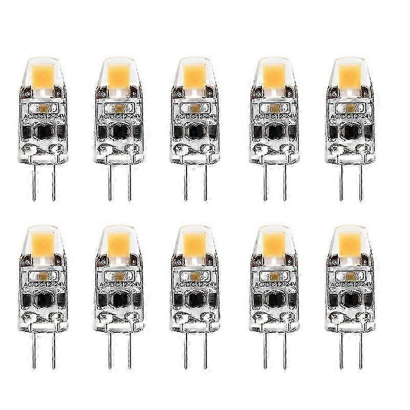 G4電球 2W G4 LED電球は20W G4ハロゲン電球と同等の交換部品、G4口金 AC/DC12V-24V、クールホワイト 10個