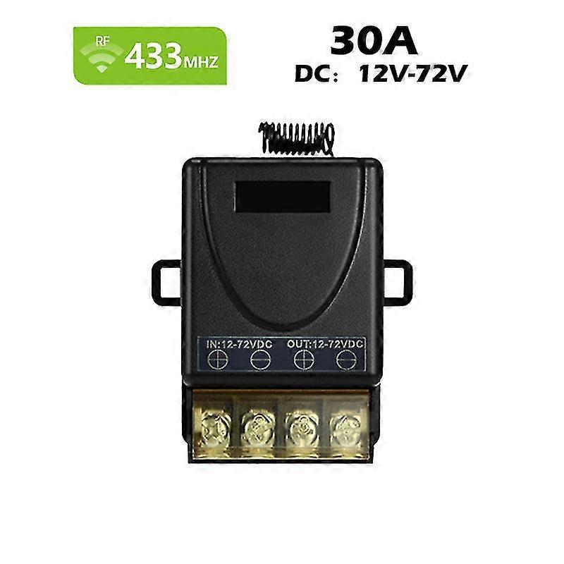 Rf 433mhz Wireless Remote Control Switch Dc 12v 24v 48v 72v 30a Relay Receiver 50 Meters Range Remote Control For Led Fan
