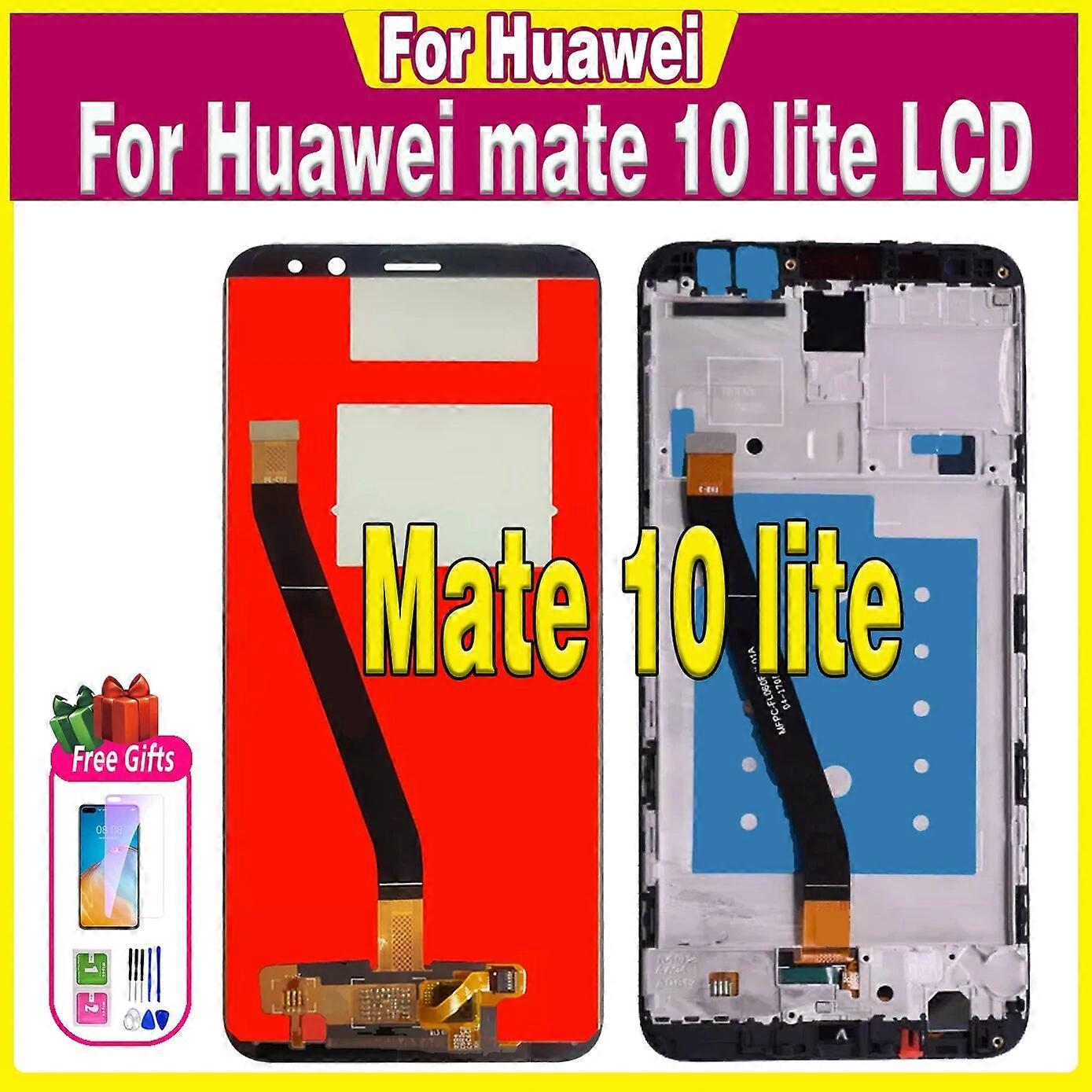 Tested 5.9" Lcd For Huawei Mate 10 Lite RNE L01 L02 L03 L21 LCD Display Touch Screen With Frame Replacement Digitizer Assembly