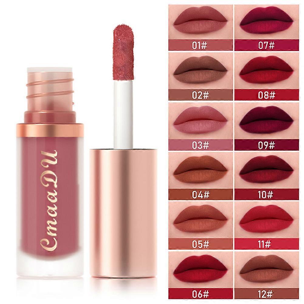 Velvety Matte Lipstick Non-stick Cup Matte Lip Gloss for Students Office Ladies