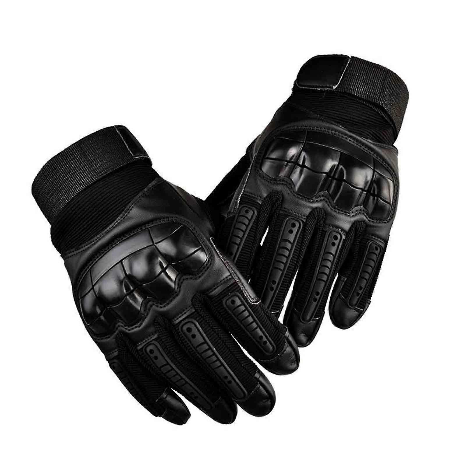 Touchscreen Tactical Full-finger Gloves - Indestructible Black, Size M