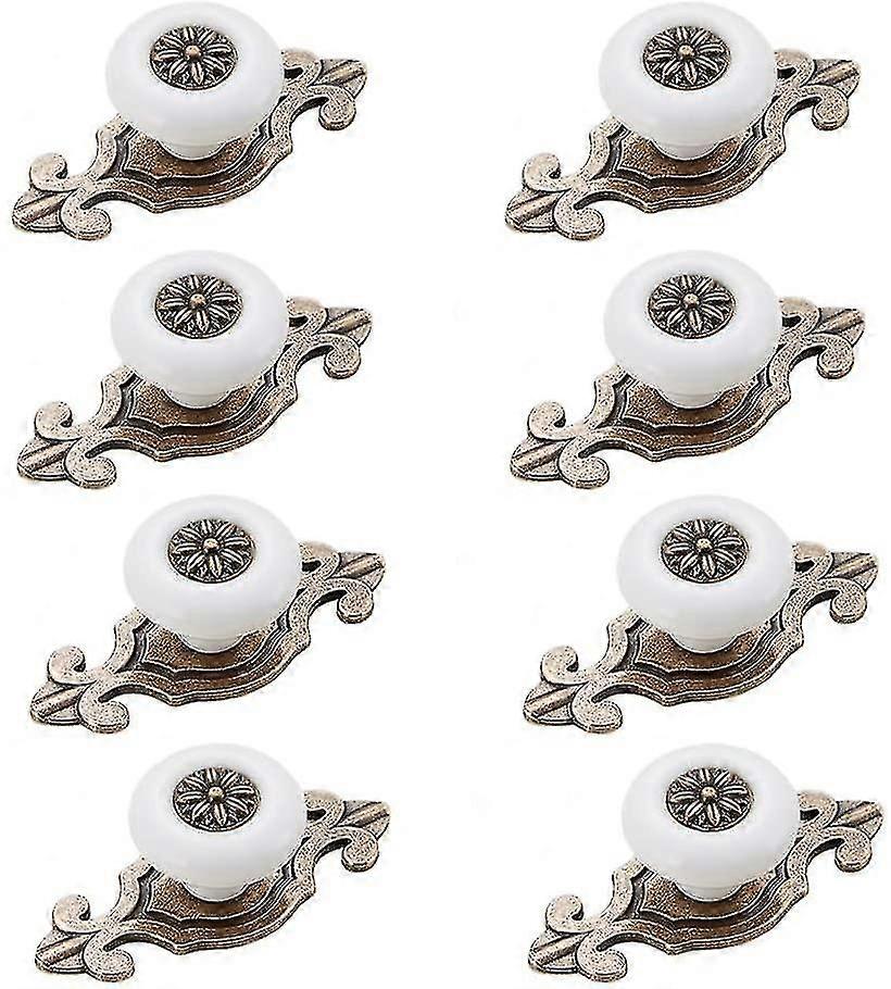 8 قطعة السيراميك مجلس الوزراء مقبض خمر نمط درج مقبض مجلس الوزراء مقبض درج