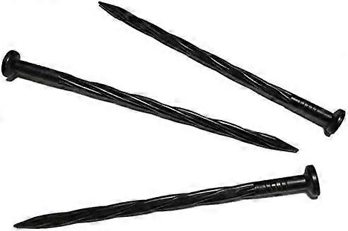 20/50/100PCS Plastic Spiral Landscape Edging Anchoring Spikes 8-inch Spiral Nylon Landscape Anchoring SpikesLandscape Stake for Paver Edging Weed Ba