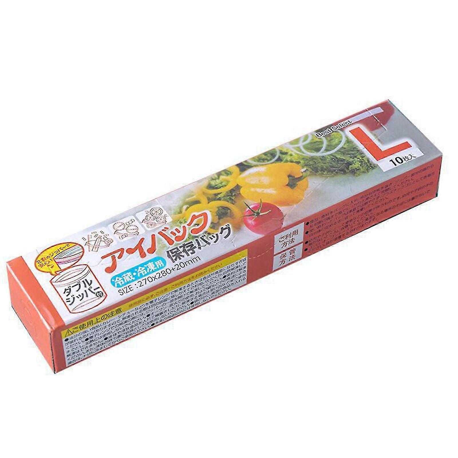 10/15/20 Stk fryser Slider Jumbo Oppbevaringspose Selvforsegling Matbesparende Pose Resealable &Merkbar