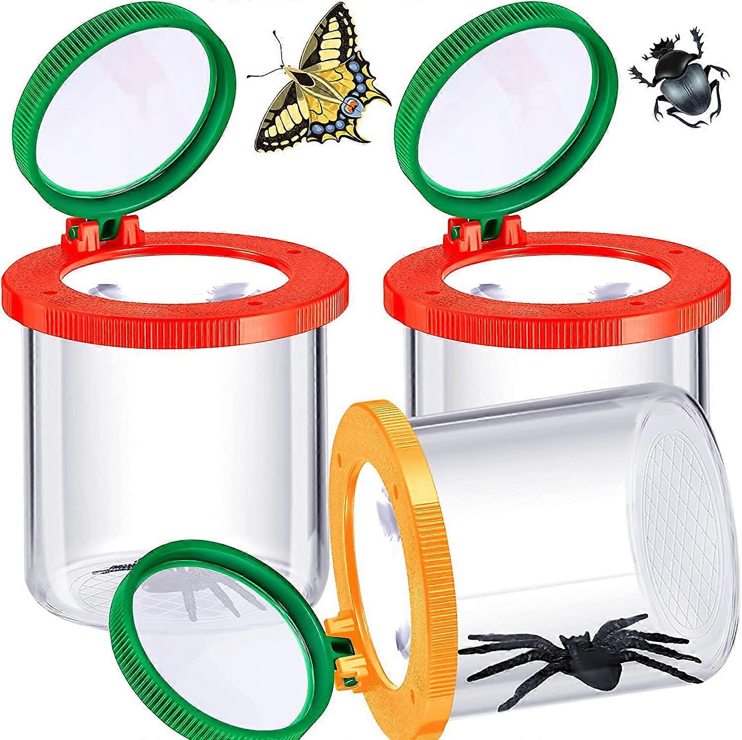 3 Pieces Bug Jar Magnifying Insect Box Insert Bug Viewer Bug Magnifier Container Critter Insect Cage Science Bug Magnifier for Science Nature Explorat
