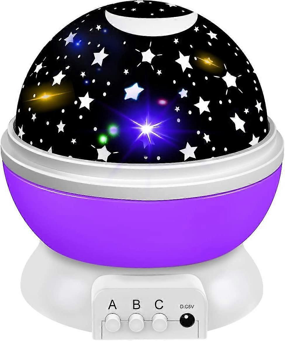 2023 - Starry Sky Projector Night Light, 8 Light Effects Modes / Usb Socket / 360 Rotation Children