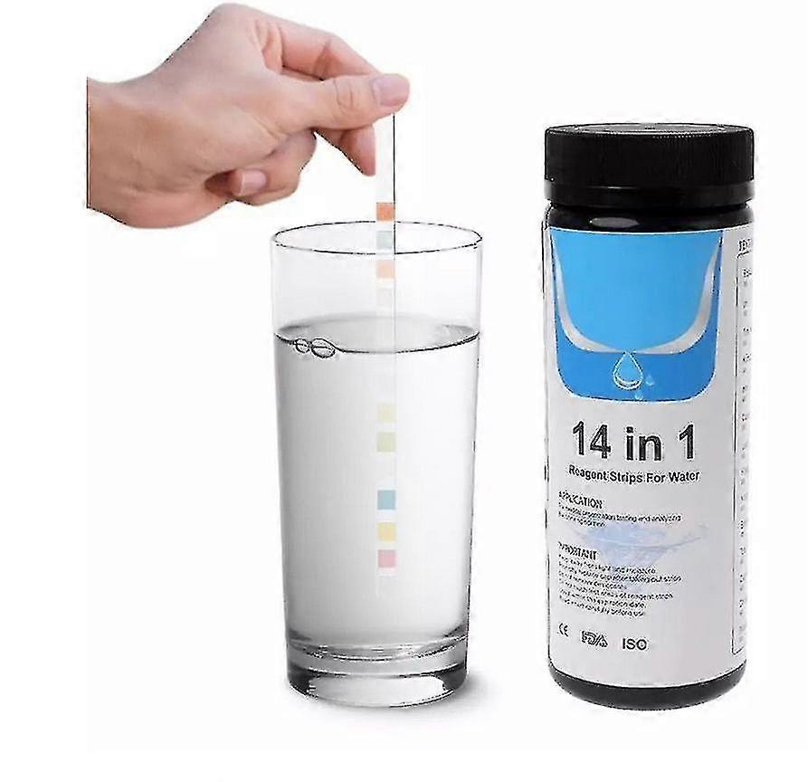 14 In 1 Swimming Pool Spa Strips Kit - 50pcs Er Strips For Alkalinity, Bromine And Ph Te