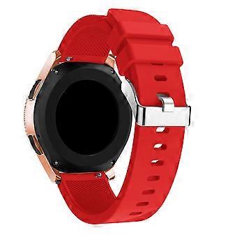 Kompatibel mit Galaxy Watch 42 mm gestreiftes Armband - rot