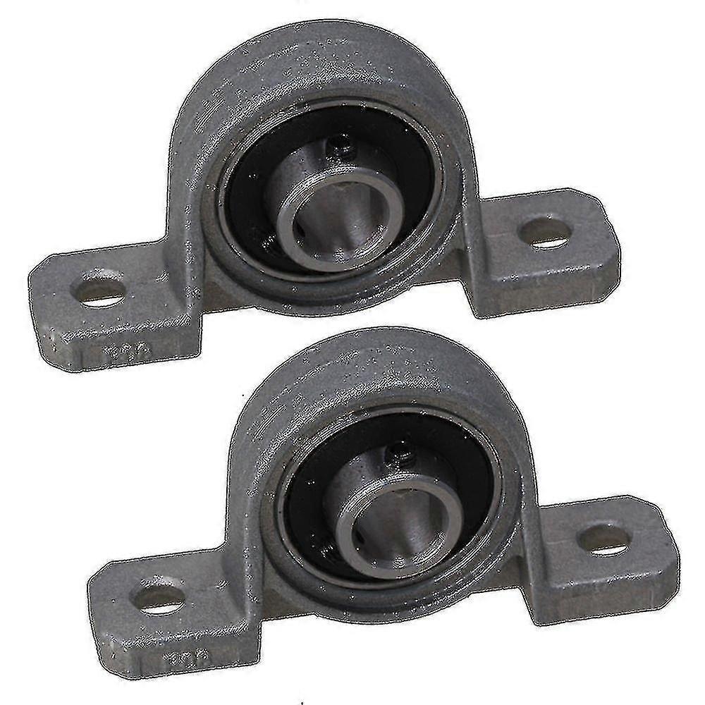 2 X Machine Axle Mounted 8mm Bore Ball Self Align Kp08 Pillow Block Bearing