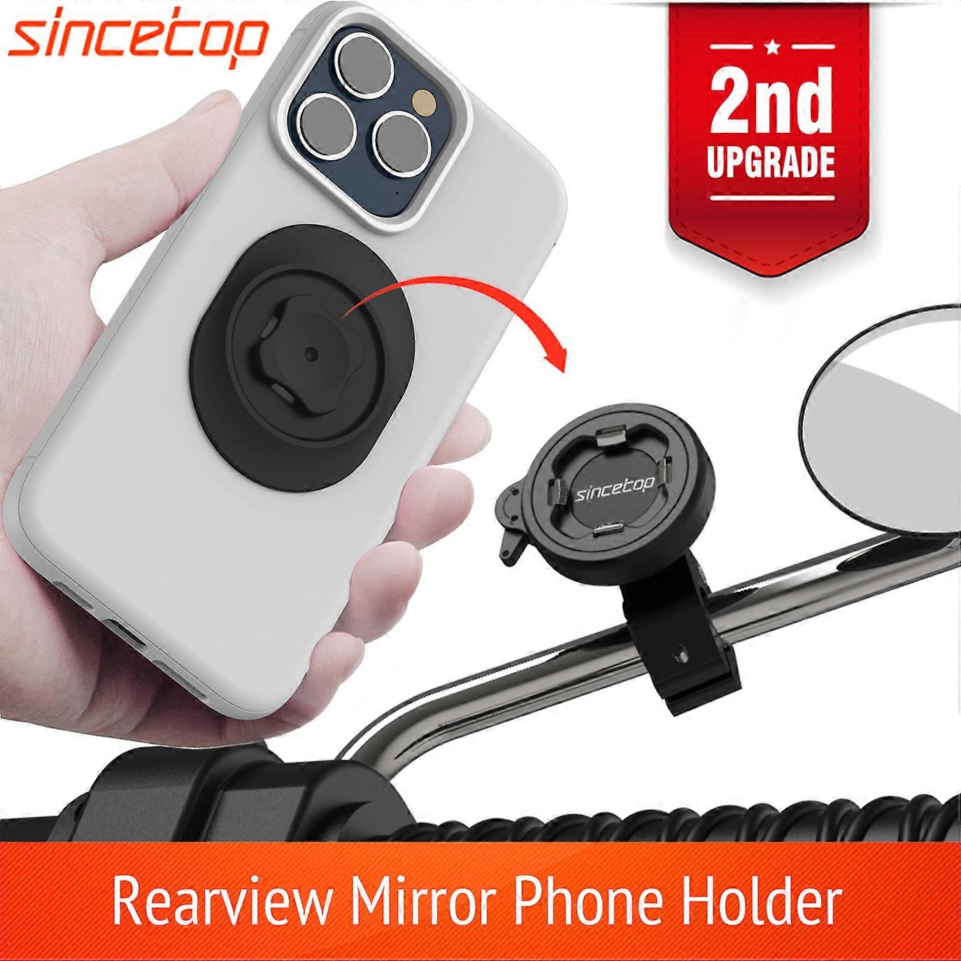 Mobile Phone Stands Motorcycle Electric vehicles Moto Phone Holder Navigation Support Rearview Mirror Mount Clip Bracket for Mobile Phone (2nd Gen)
