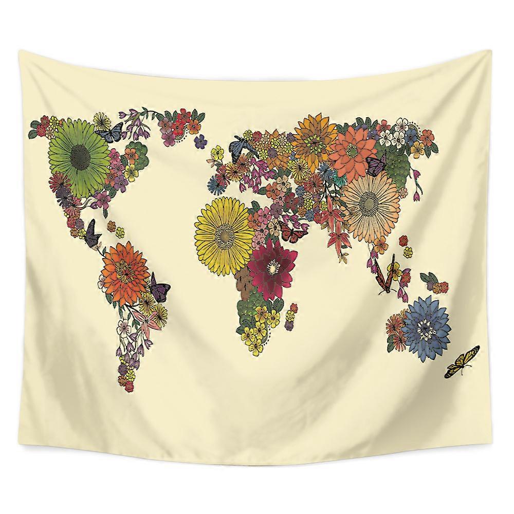 Modern Minimalist Tapestry Map Element Color Digital Printing