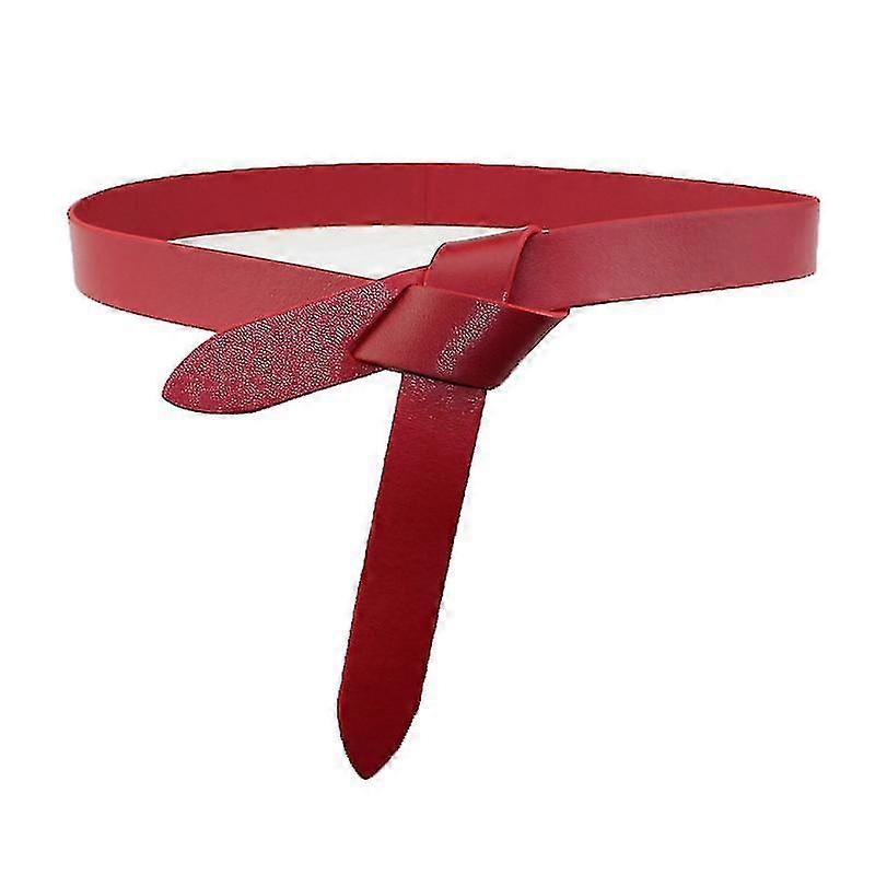 Kvinnors Cowskin Knot Belts - Mjuk rem i äkta läder för klänningar och midjeband