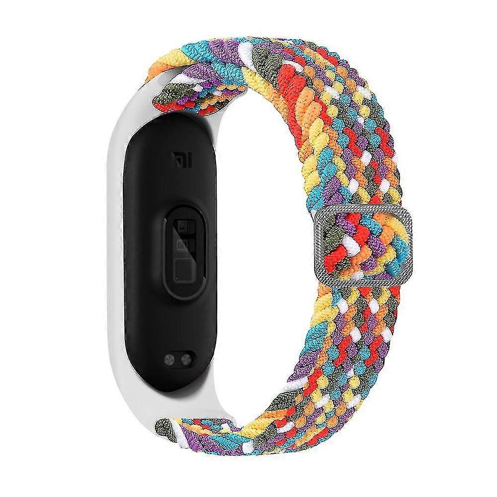 Nylon Braided Watch Band Stretch Loop Strap Replacement With Frame For Xiaomi Mi Watch 3/4/5/6/7/nfc