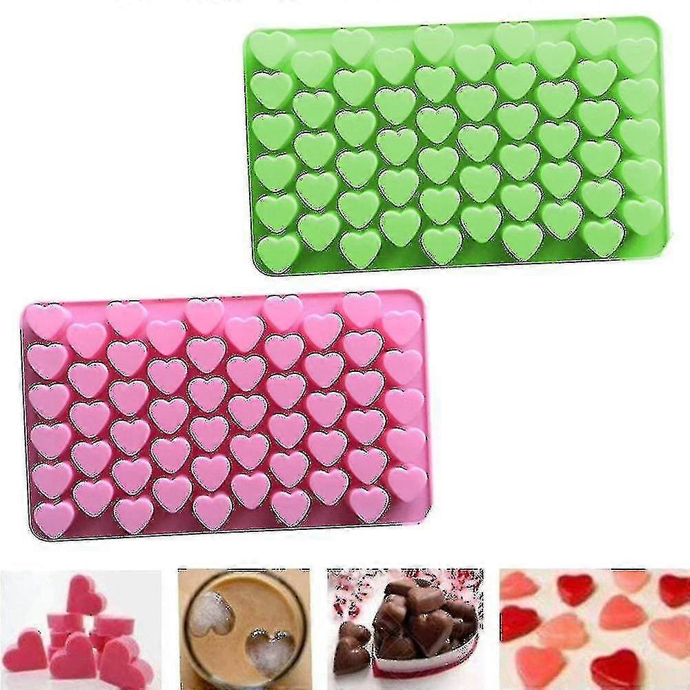 Mini Heart Shape Silicone Ice Cube Mold 2 pcs