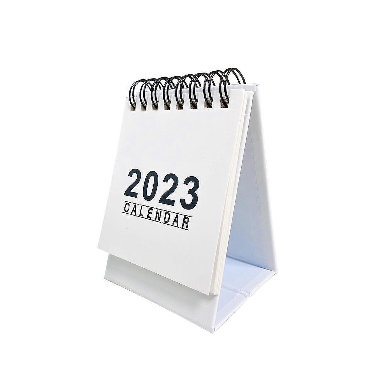 10Pcs Mini Desk Calendar 2023 Runs From Now Until December 2023, 105X76Mm Small Standing Desk Calen