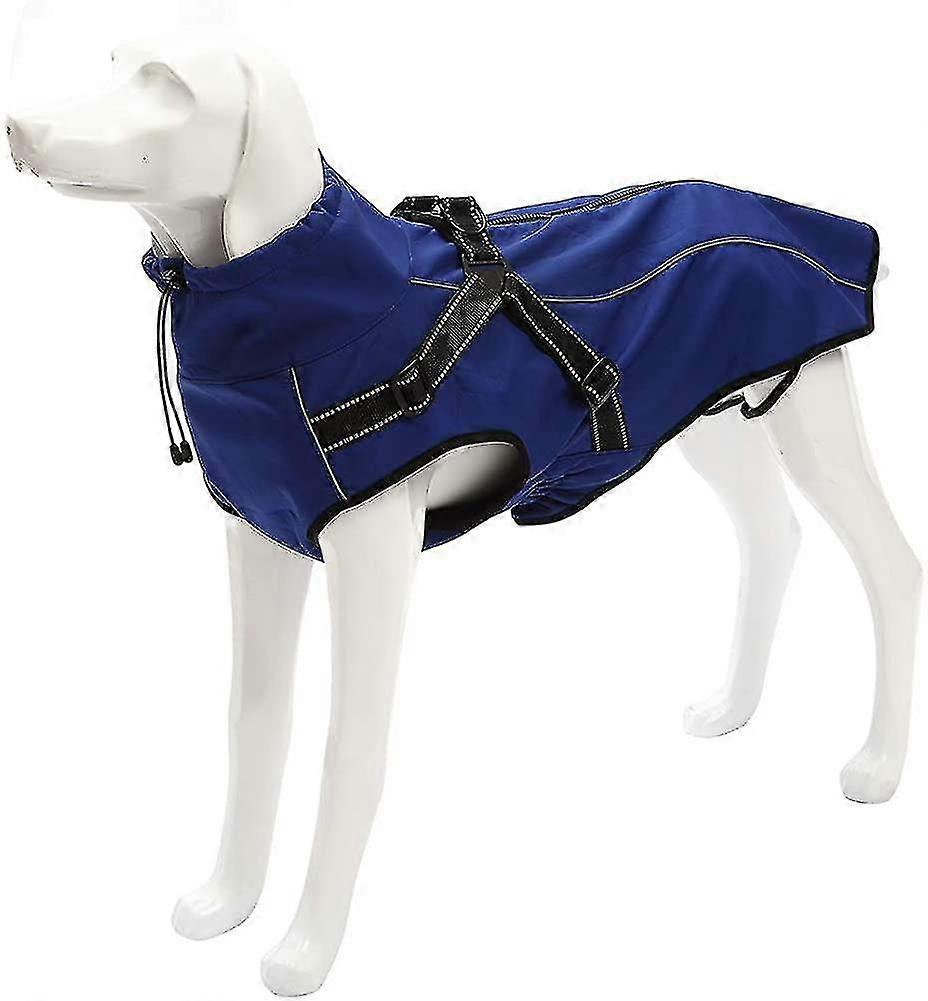 Dog Jacket With Harness, Windproof Dog Vest With Reflective Strips For Medium