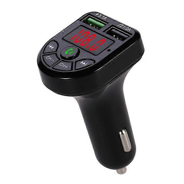 Bluetooth-compatible 5.0 FM Transmitter Car Kit MP3 Modulator Player Wireless Handsfree Audio Receiver Dual USB Fast Charger