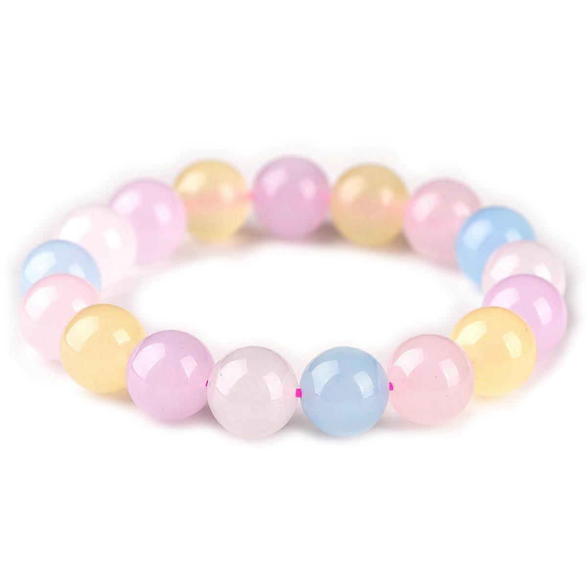 Candy Color Carnelian Bracelet Multicolors Charm Bangle for Women
