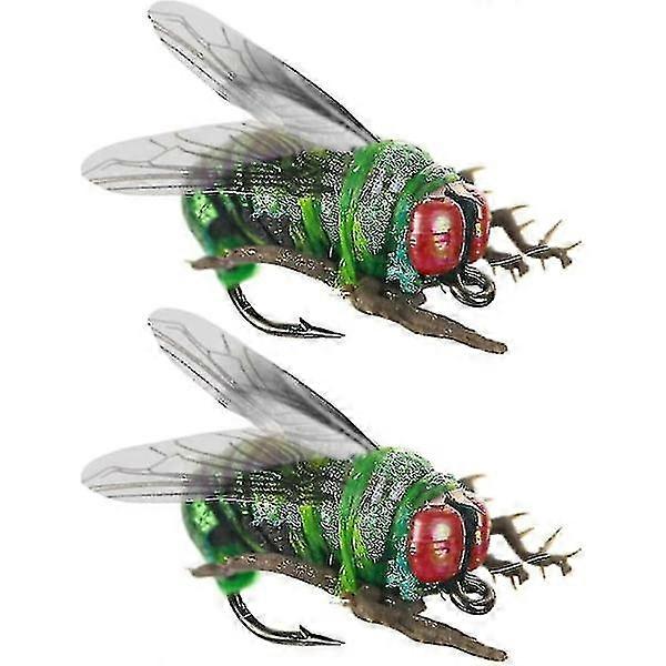 Fly Fly Artificial Nymph Bait (green 2pcs)