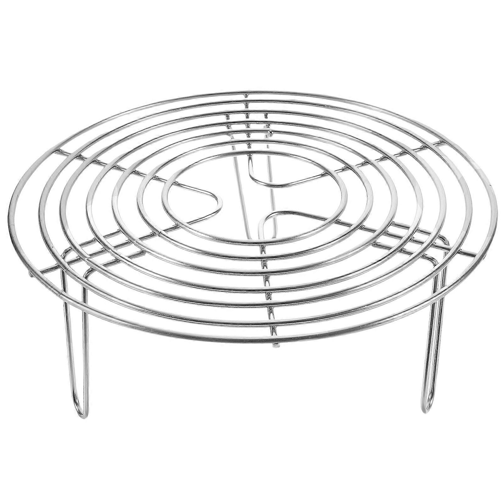 Stainless Steel Steamer Rack Multi-Purpose Round Cooling Rack for Steaming
