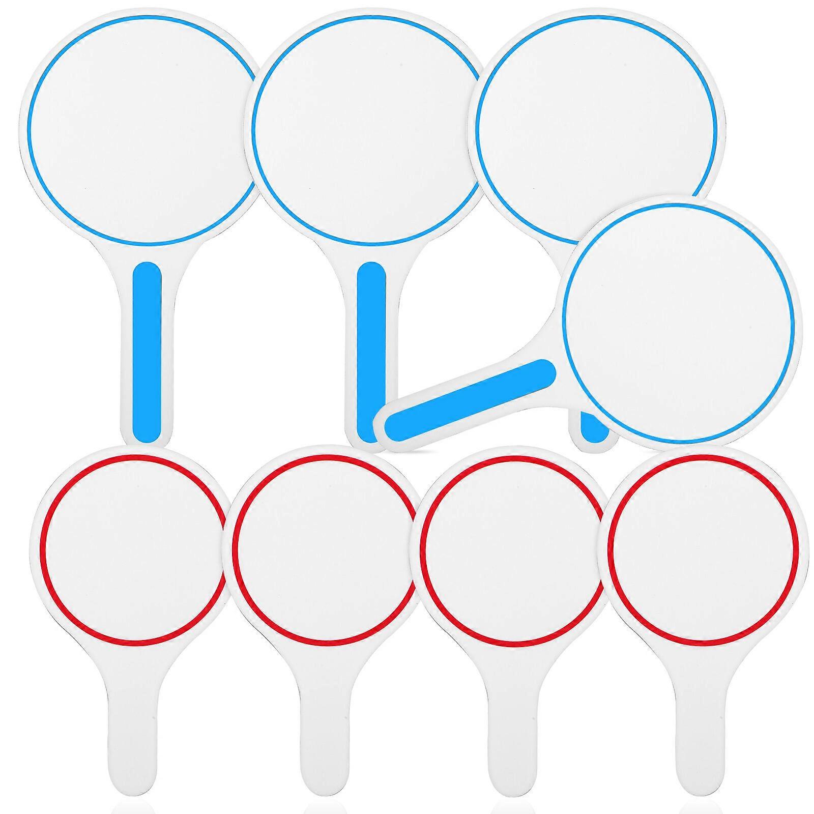 8 قطع المسح الجاف الإجابة مجداف جانب واحد المحمولة باليد لوحة النتائج فارغة للفصول الدراسية ألعاب التدريس