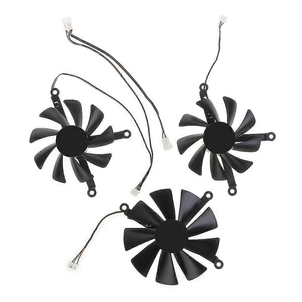 3pcs/lot Dc10h12d9-c For Rx5700xt 5700 Thicc Xfx Rx 5600 Xt Graphics Card Fans