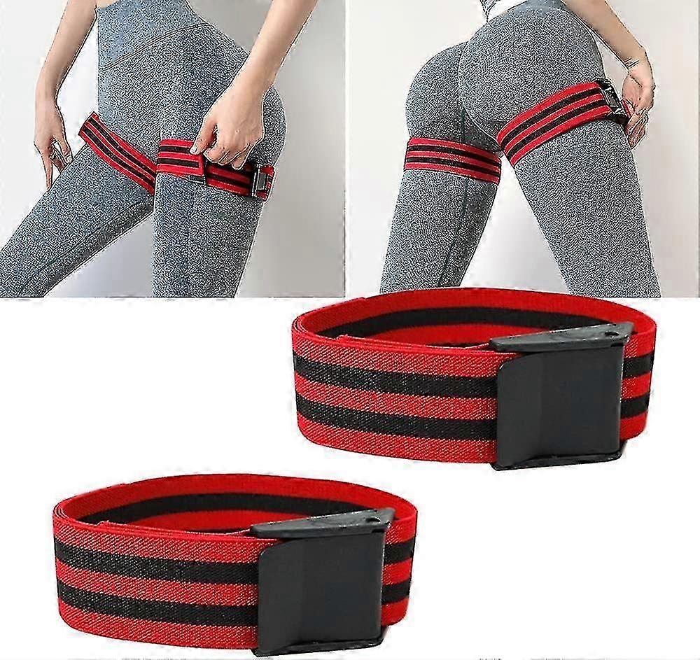 Blood Flow Restriction Bands, Arms & Legs & Booty Workout, Occlusion Training Bands(2 Pack blue)-Yvan V