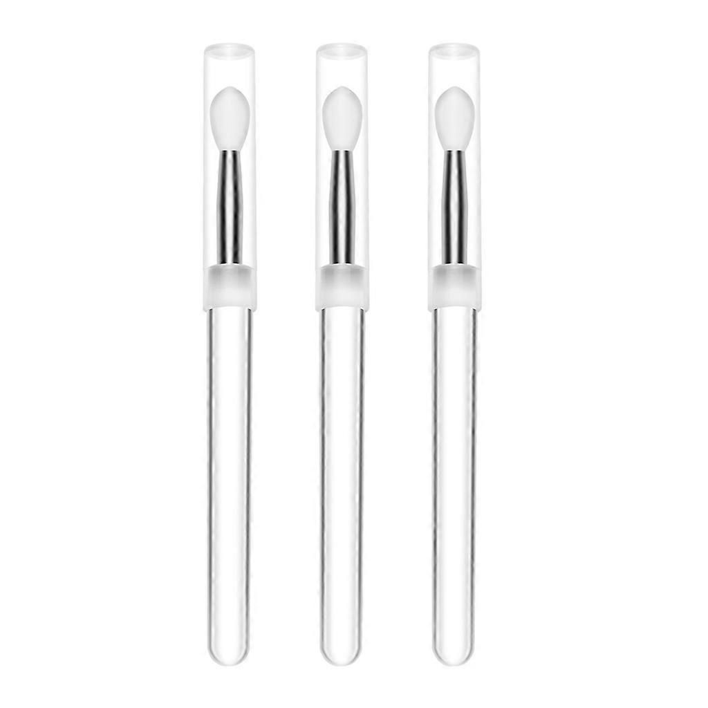 Crystal Silicone Lip Brush,Lipstick Applicator Brushes,Makeup Brushes with Cap