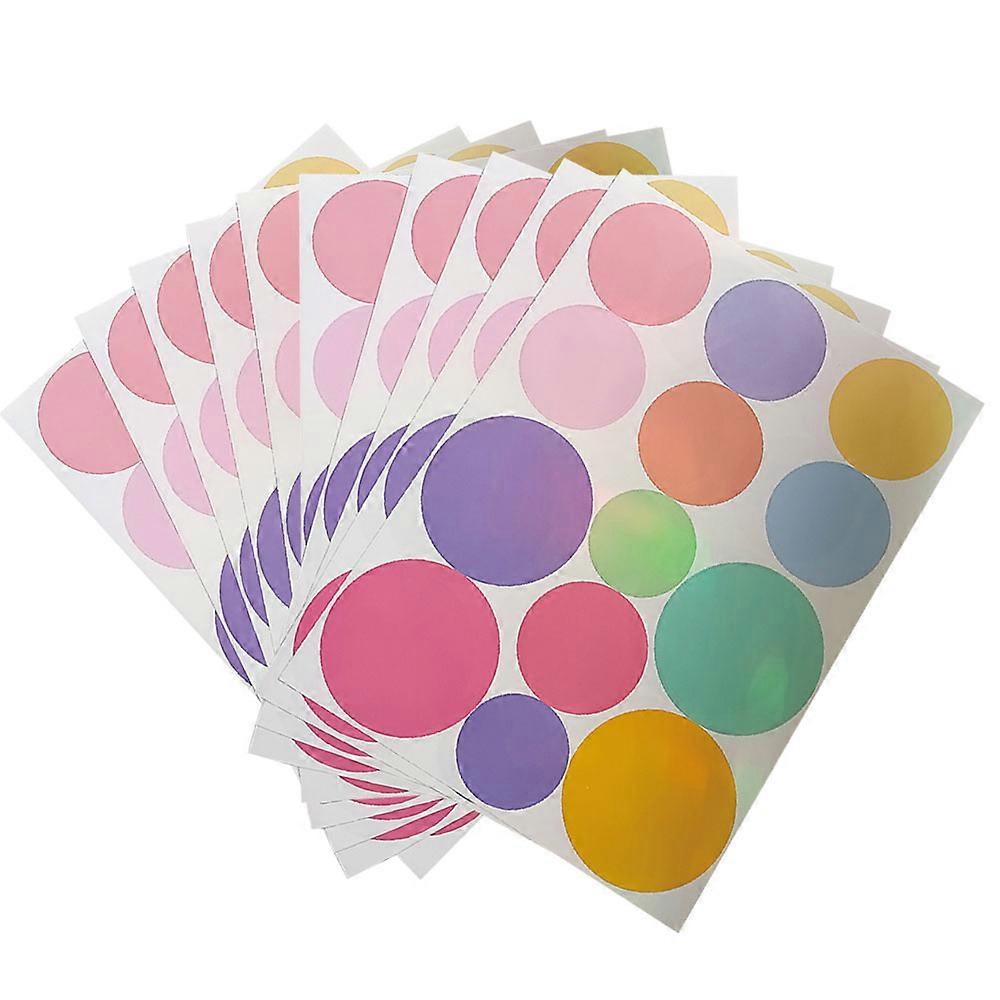 10pcs colorful dots wall stickers