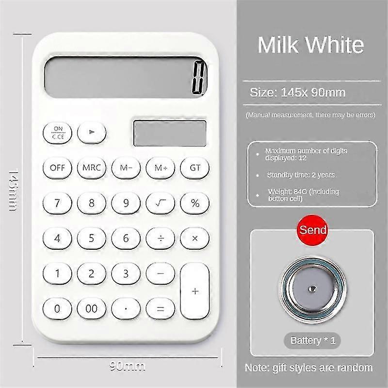 High-value Scientific Calculator 12-bit Calculating Machine Battery Powered With Silicone Pressing